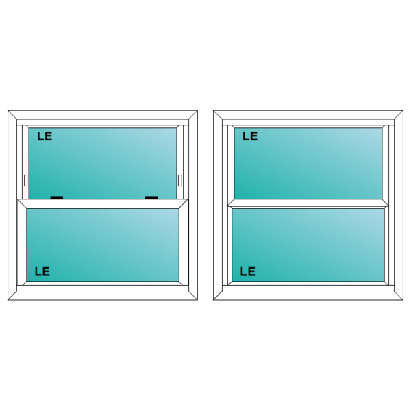 INSPIRE VINYL SH 2828 - Single Hung Window - spirebuildingsupplies