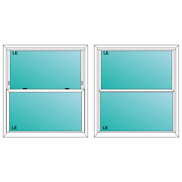 INSPIRE VINYL SH 3840 - Single Hung Window - spirebuildingsupplies.com