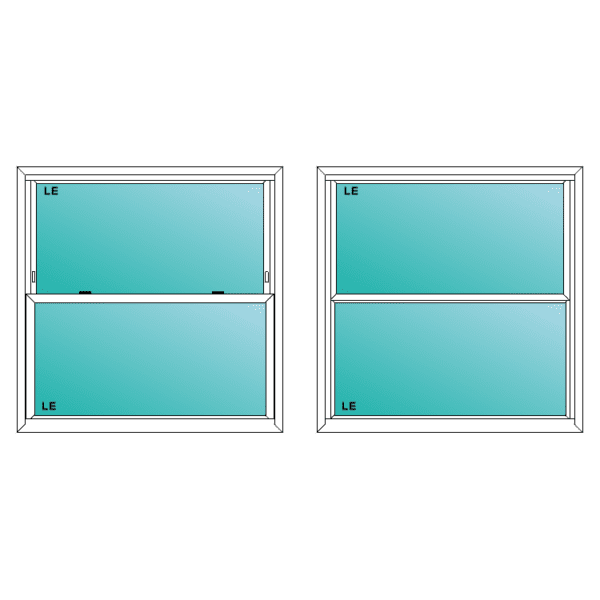 INSPIRE VINYL SH 4040 - Single Hung Window - Spirebuildingsupplies.com