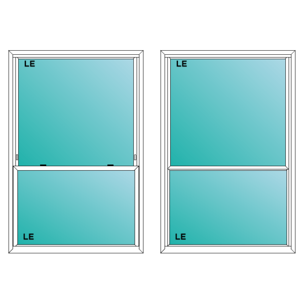 INSPIRE VINYL SH 4060- Single Hung Window - Spirebuildingsupplies.com