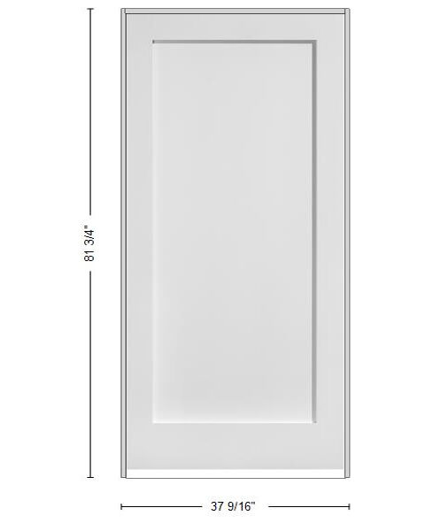 1 Panel Shaker 6'8" Height - Interior Door - spirebuildingsupplies.com