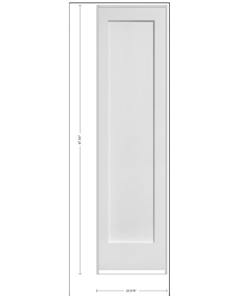 1 Panel Shaker 8'0" Height - Interior Door - spirebuildingsupplies.com