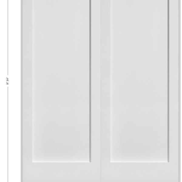 1 Panel Shaker 8'0" Height - Interior Door - Spirebuildingsupplies.com