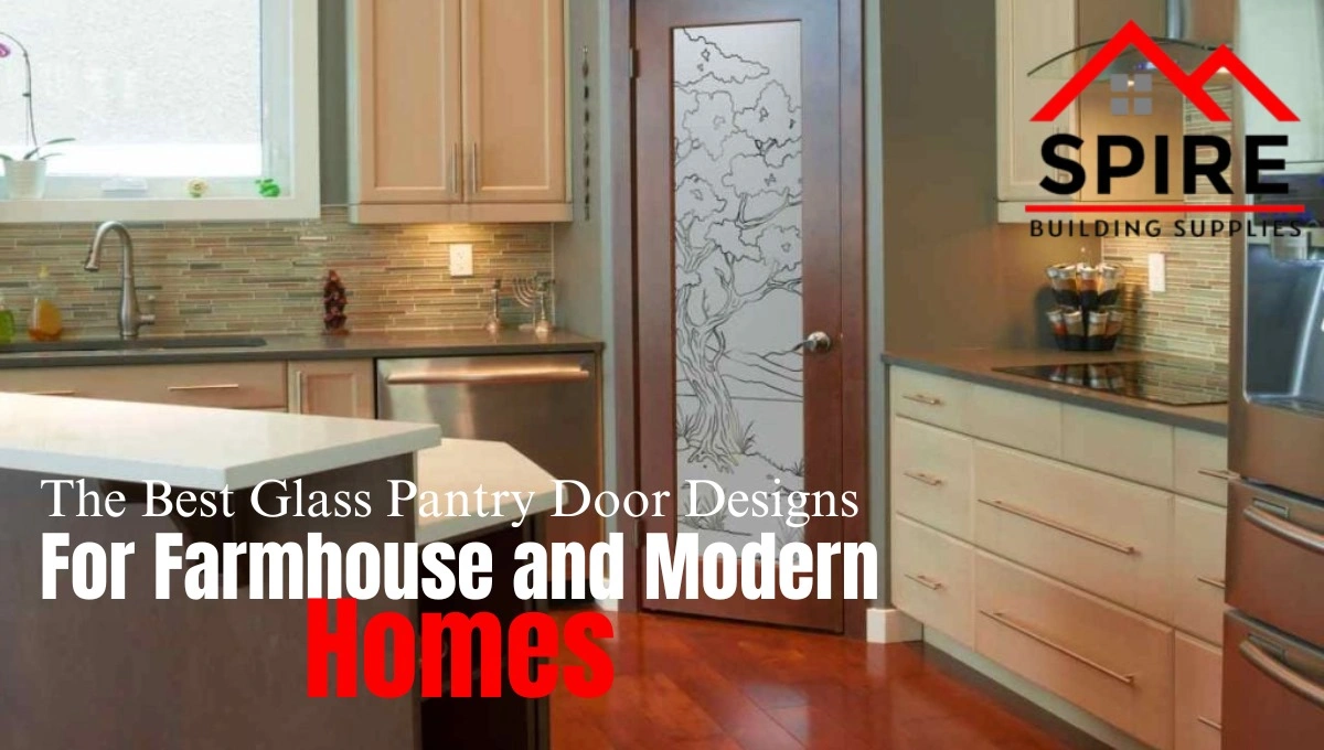 Glass pantry door