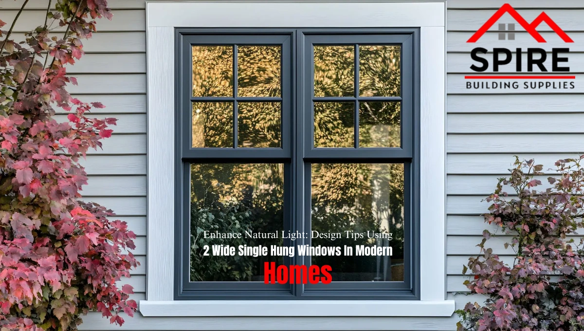 2 Wide Single Hung Windows