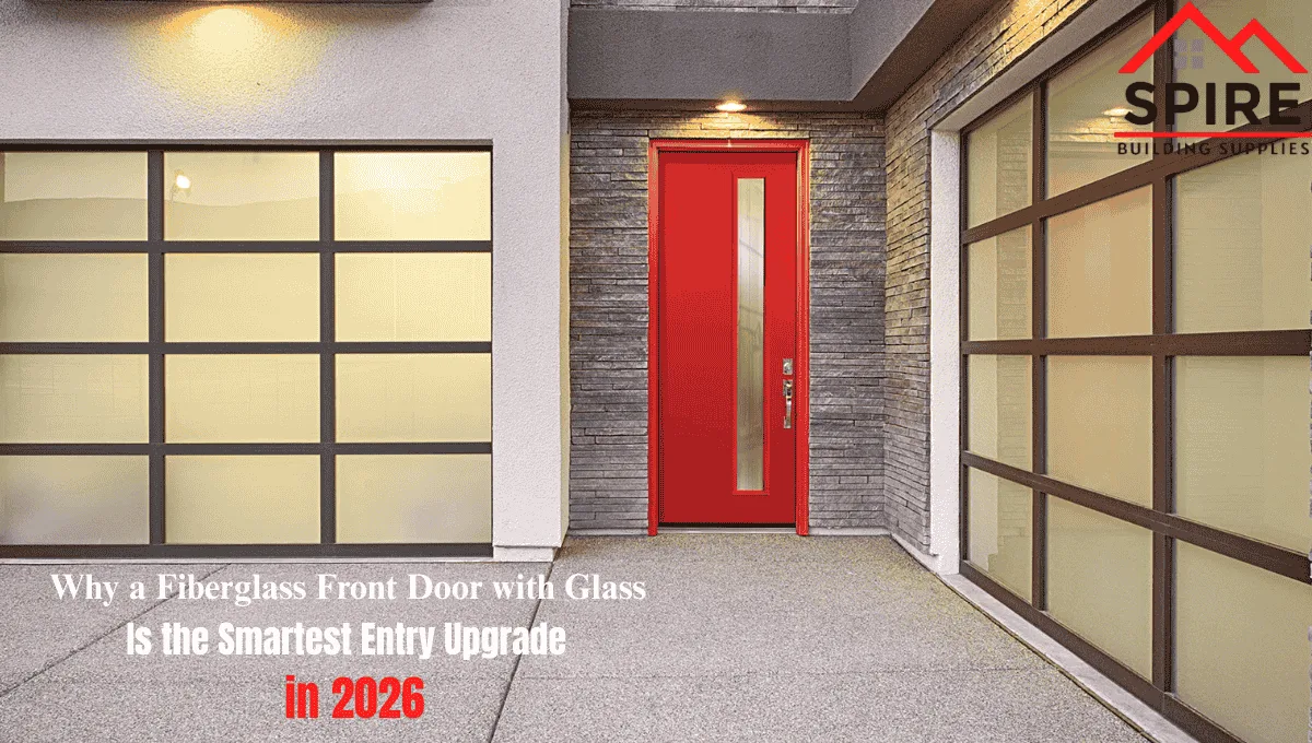 Fiberglass Front Door with Glass