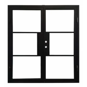 French Exterior Wrought Iron Prehung Door
