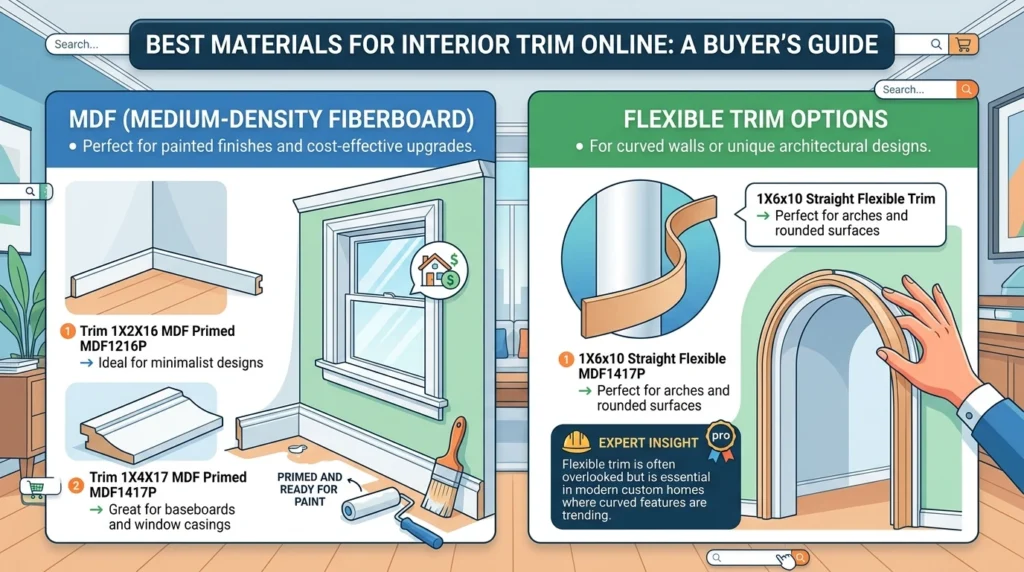 Best Materials to Consider When You Buy Interior Trim Online
