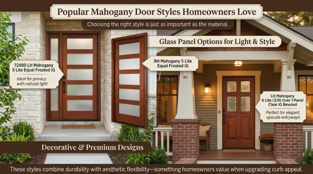 Popular Mahogany Door Styles Homeowners Love