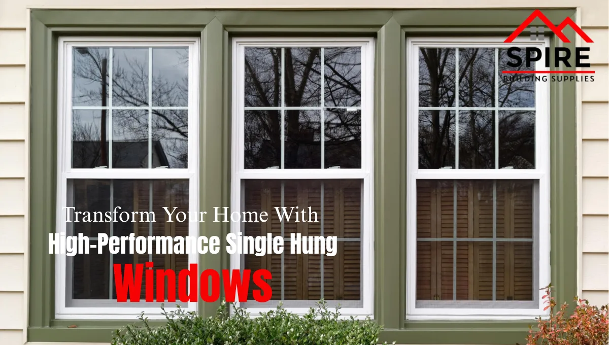 Black Glass Single Hung Windows