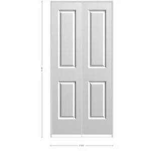 Molded Panel 1’6″ x 6’8″ 2-Panel Square