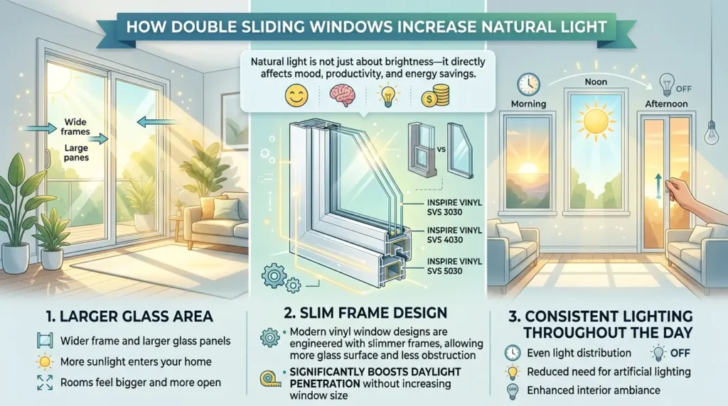 How Double Sliding Windows Increase Natural Light