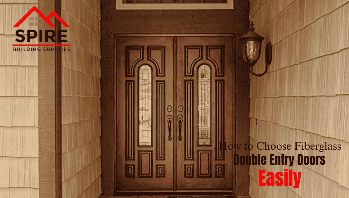 Fiberglass double entry doors