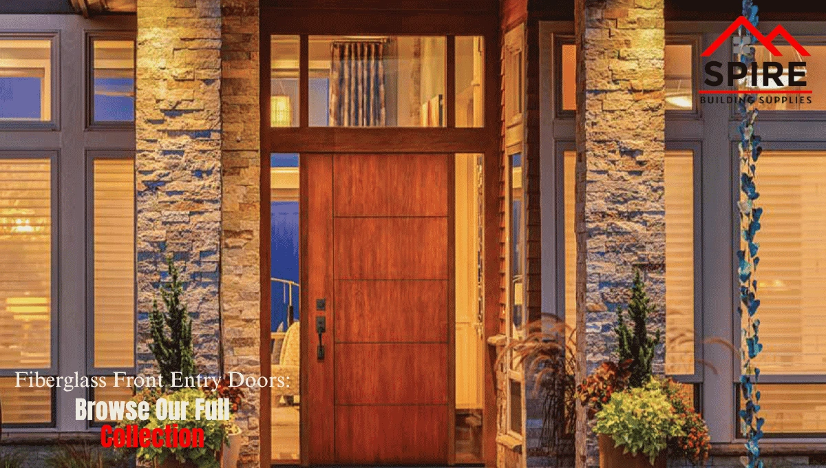Fiberglass front entry doors