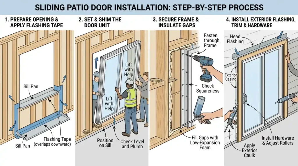 How Patio Door Installation Works: Step by Step
