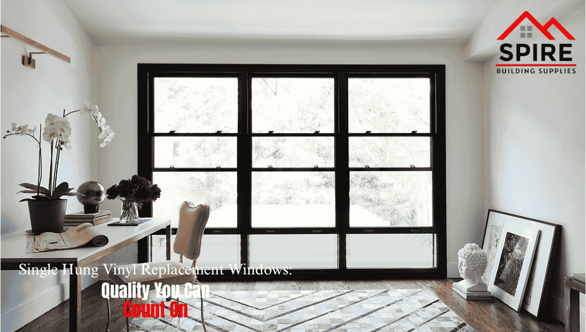 Single hung vinyl replacement windows