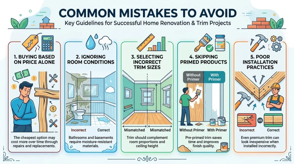 Common Mistakes while searching Budget-Friendly Interior Trim Near Me