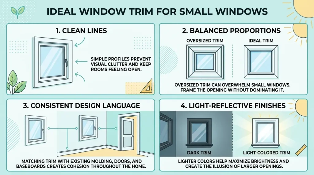 What Makes a Window Trim Style Ideal for Small Windows?