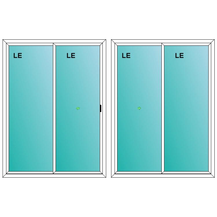 Inspire Series Vinyl 5068 Patio Door by Spire Building Supplies