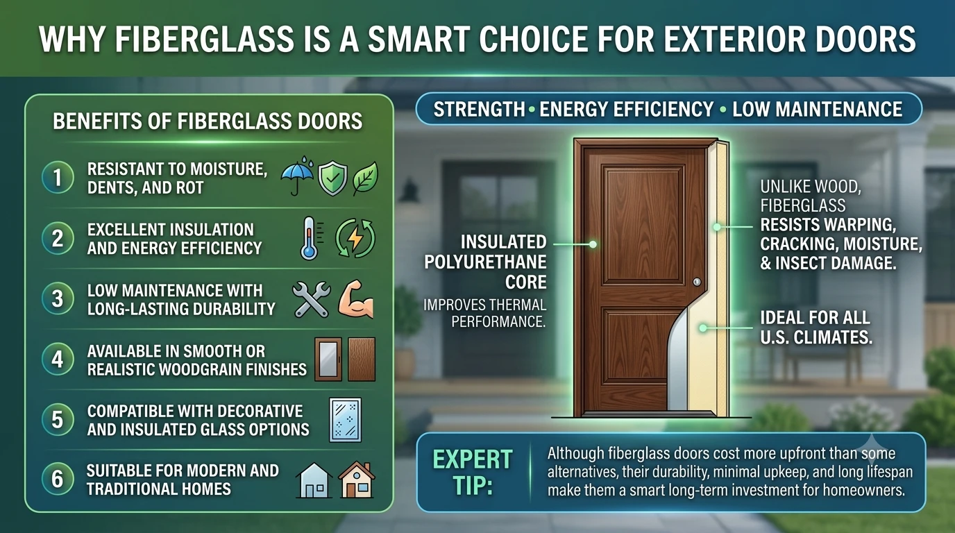 Why Fiberglass Is a Smart Choice for Exterior Doors